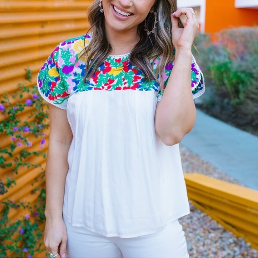 Buddy Love Embroidered Top